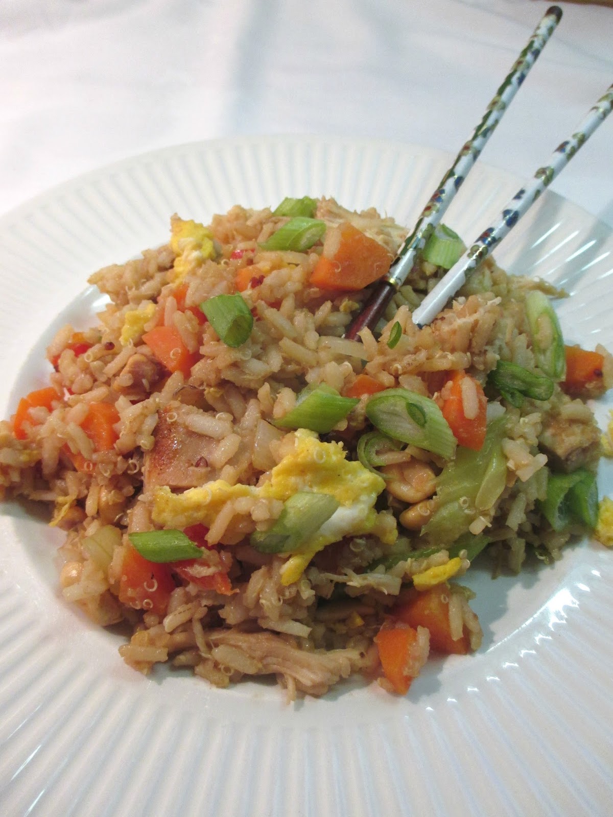 Just my Stuff Chicken Fried Brown Rice and Quinoa