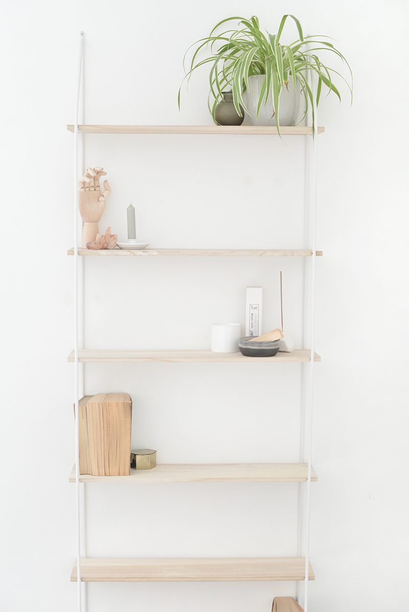 DIY bathroom storage shelf — Caroline Burke
