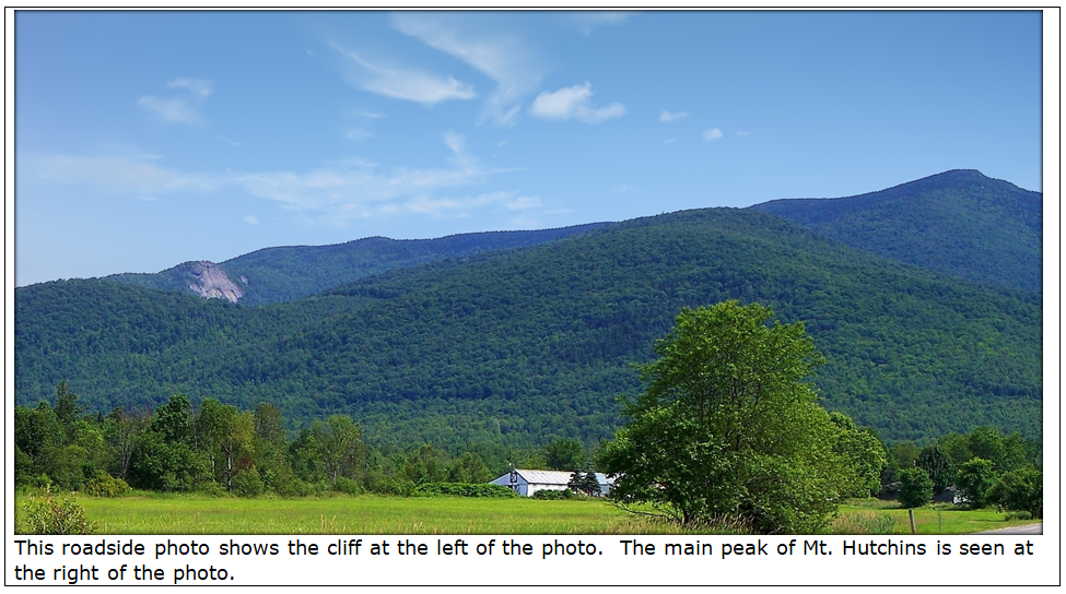 1HappyHiker A Cliff on Mt. Hutchins in the Pilot Mountain Range near
