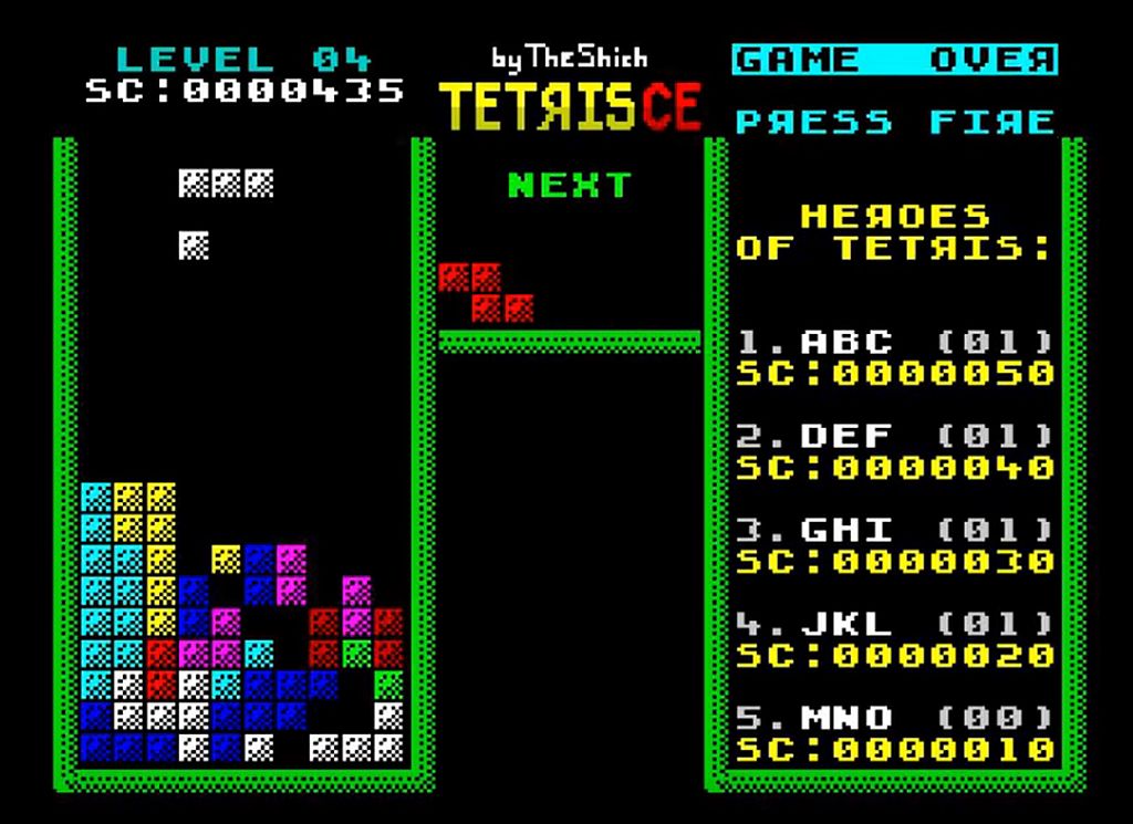 Indie Retro News: Tetris Championship Edition - A brilliant MOD of the classic  Tetris 2 on the ZX Spectrum