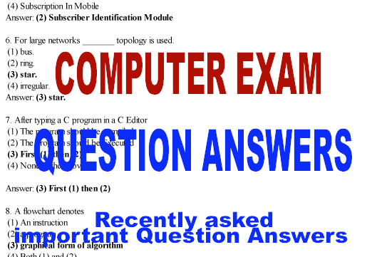 COMPUTER QUESTION ANSWERS