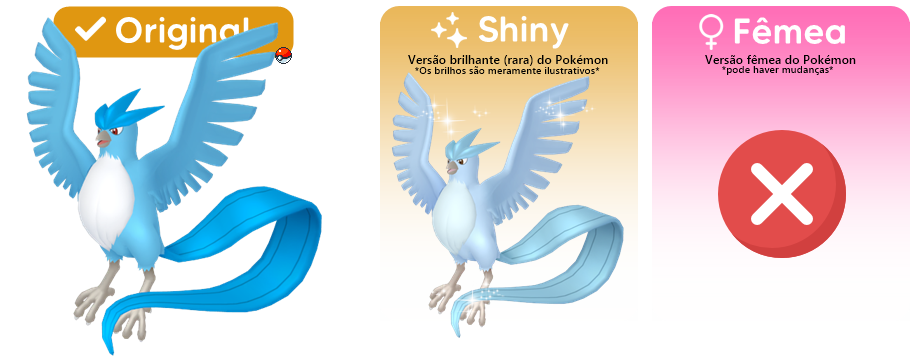 Shiny Articuno  Shiny articuno, Shiny pokemon, Pokemon dex