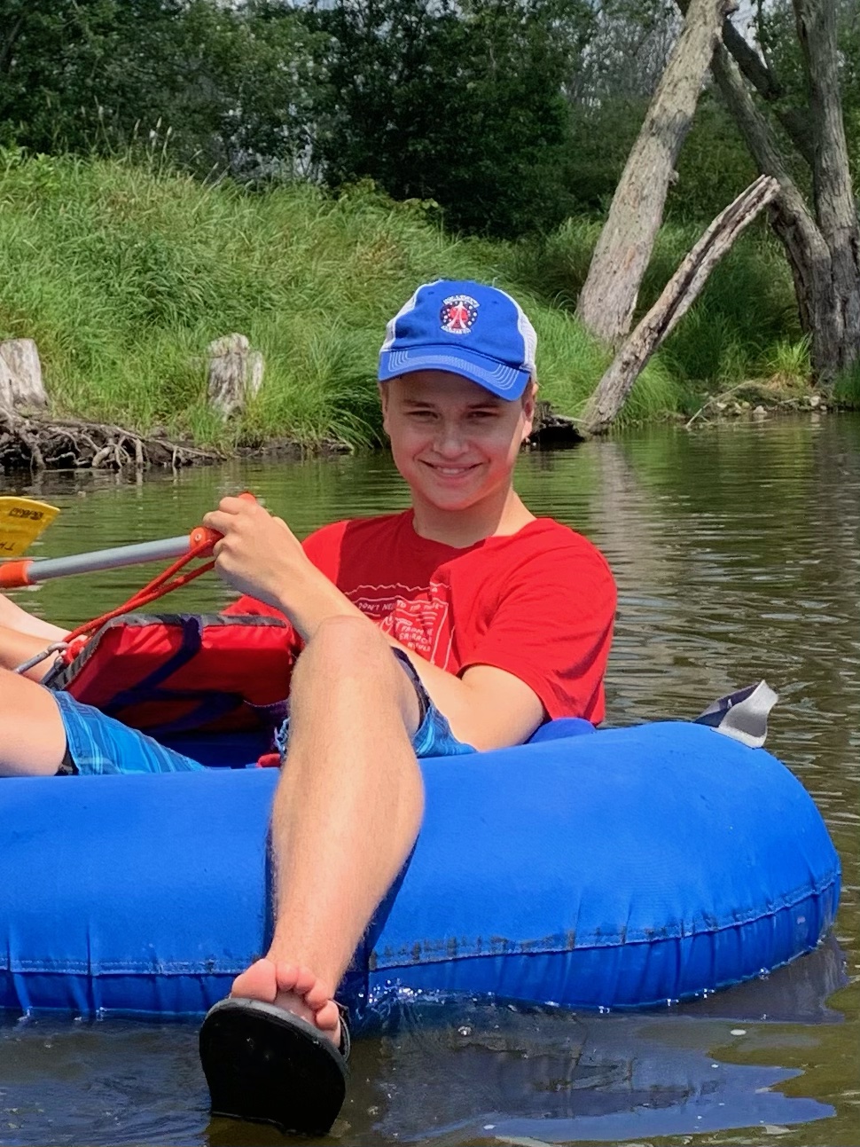 The Cabin Countess Tubing on the Fox River at Princeton