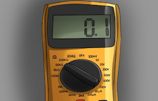 multimeter with ohms set 