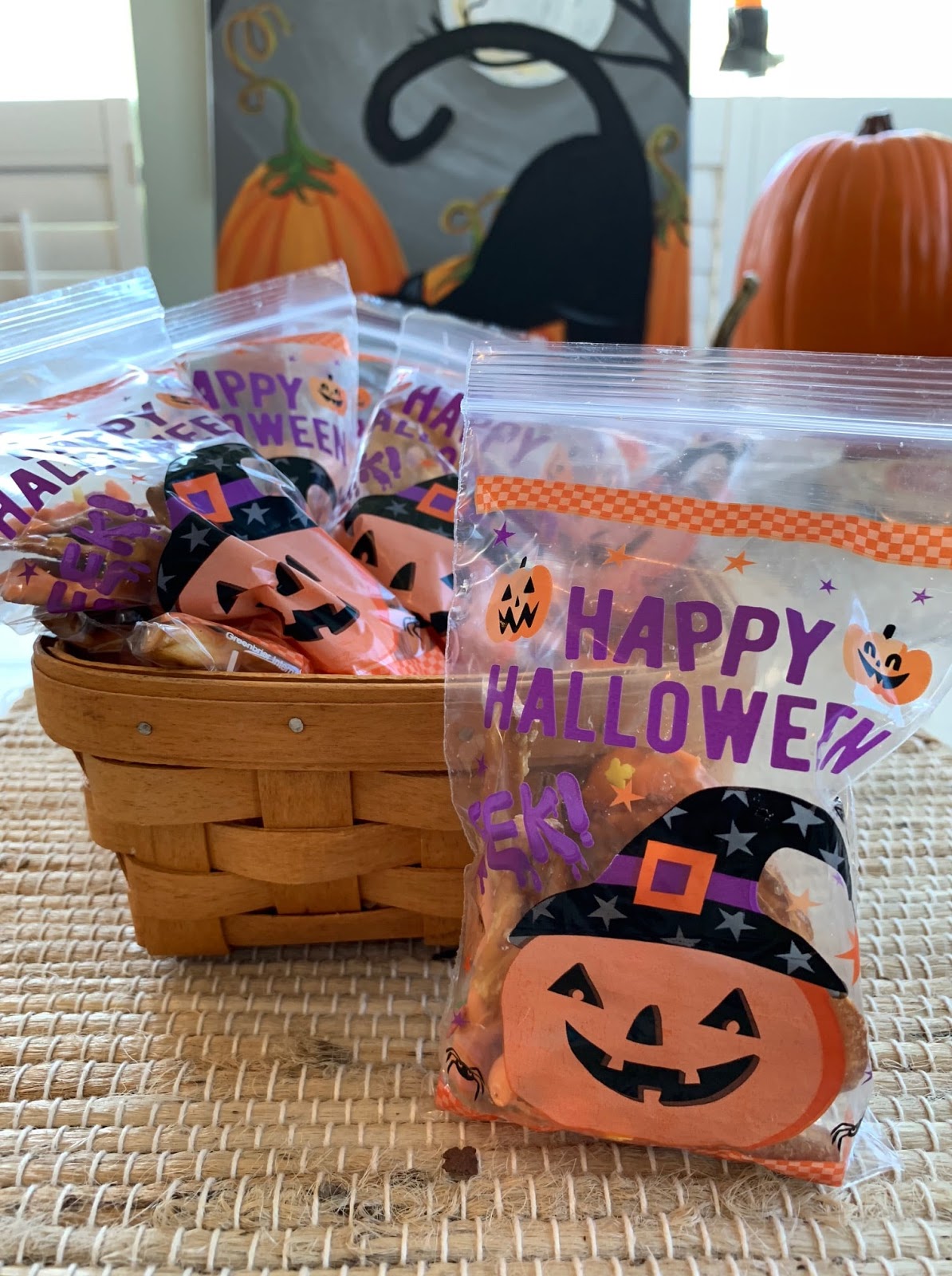 Halloween Dipped Pretzel Rods with Sprinkles DollarTreeHoliday Our