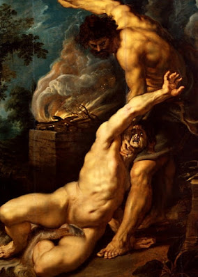 Imagem Bíblica de Caim matando Abel
