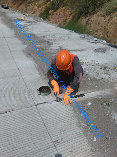 Perbaikan Rigid Pavement perbaikan retak pada beton