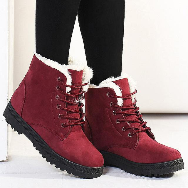Overhalfsale Daily Deals – 19/10/2018 15 Women's Plush Fur Warm Winter Ankle Boots