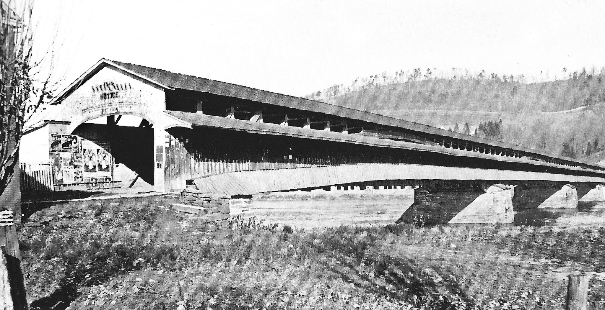 Valley Girl Views When The Lock Haven Bridge Was A Covered Bridge
