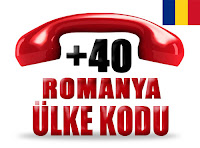 +40 Romanya ülke telefon kodu