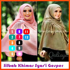 Hijab Jilbab kerudung Khimar Syar'i Gesper murah