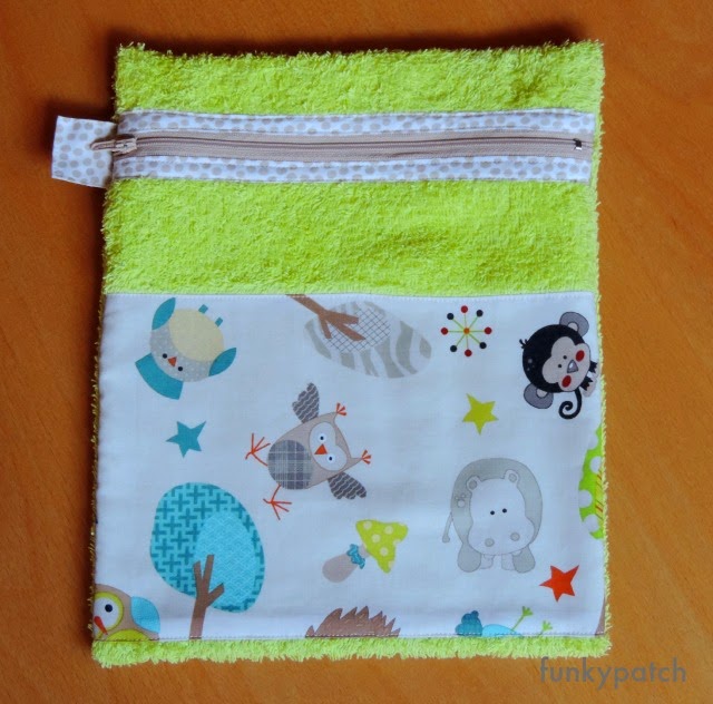 Patchwork de FUNKYPATCH: Neceser de tela tamaño bolso.