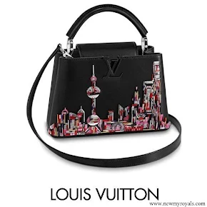 Princess Carlene carried Louis Vuitton capucines bb capucines handbags
