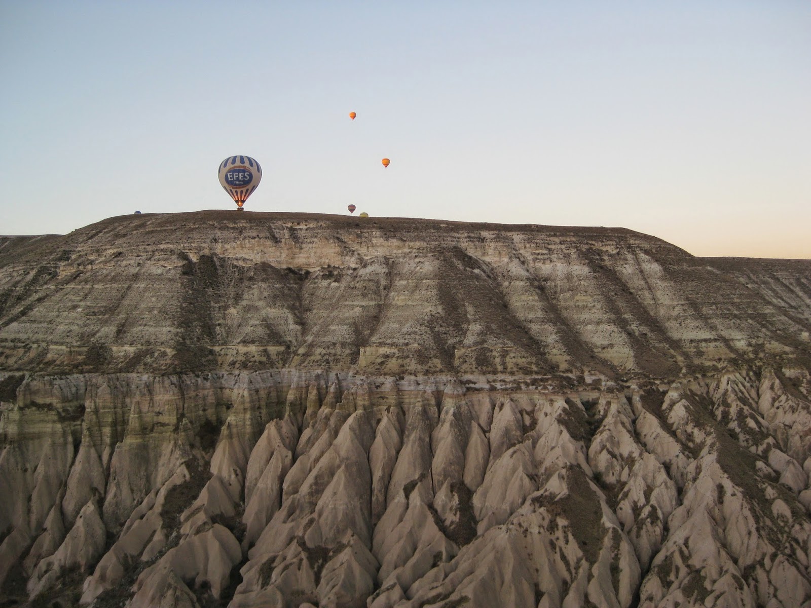 Cappadocia - Incredible views of the rock formations below