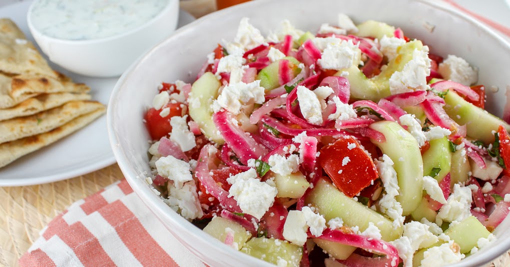 Copycat Taziki's TomatoCucumber Salad The Food Hussy!