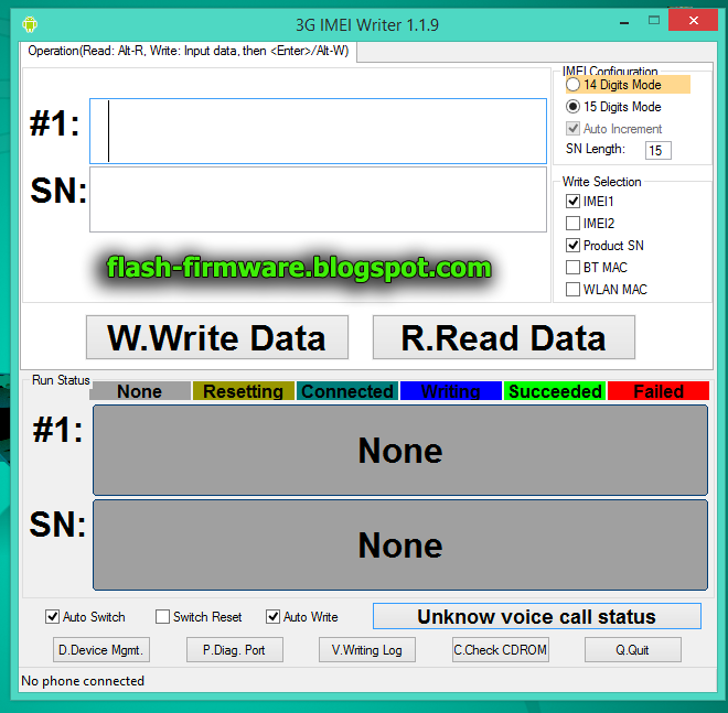 Imei Sn Write Tool V1.5.3 Imei Sn Write Tool V1.5.3
