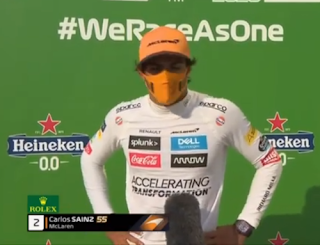 Carlos Sainz logra su segundo podium en Monza en GP Italia 2020 Carlos Sainz segundo F1 Monza