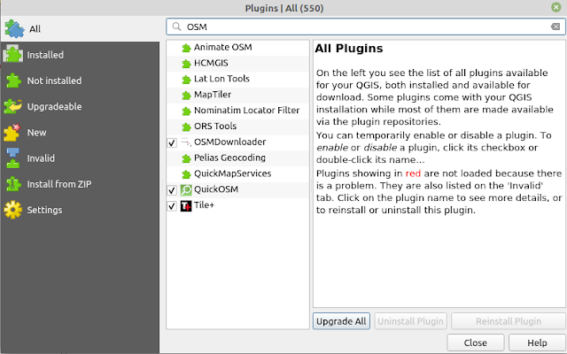 OSM Plugin Installation