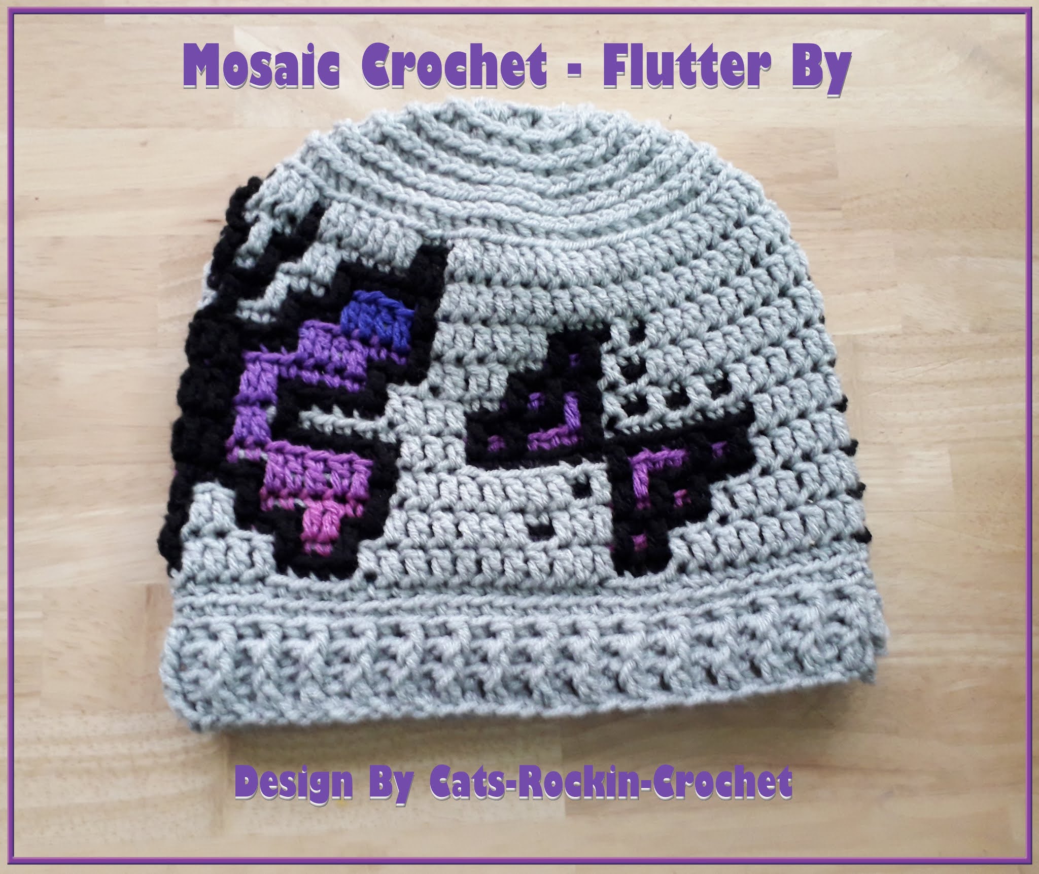 Cats Rockin Crochet Free Crochet And Knit Patterns Mosaic Crochet Flutter By Hat Pattern