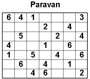 Logic Puzzle named Paravan