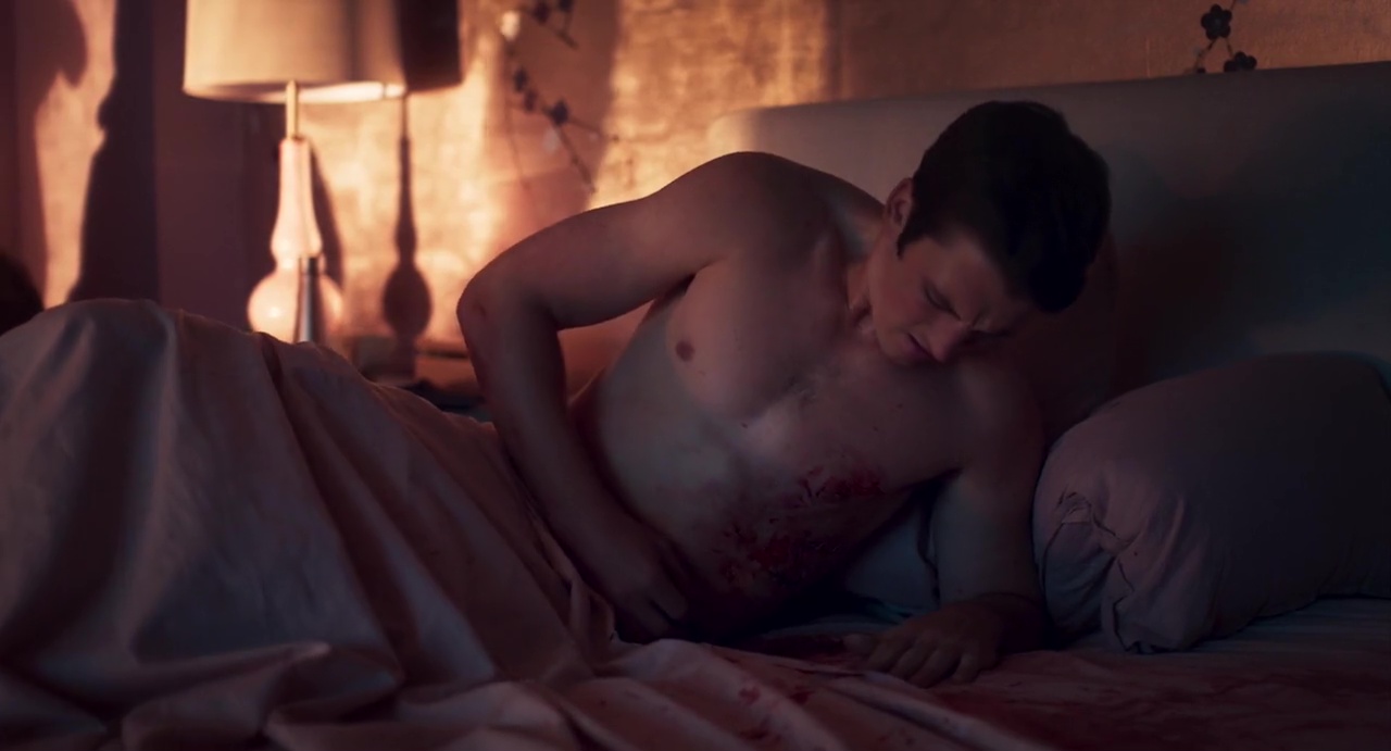 Miles Teller shirtless in Too Old To Die Young 1-07 "Volume 7: The Mag...