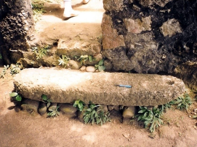 Batanes ijangs can also be characterized by the presence of these perforated stone pillars