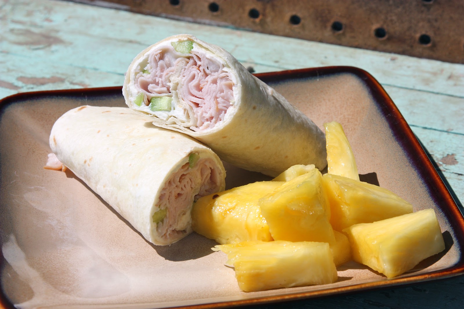 My Recipe Box Turkey Wrap with Cucumber Cream Cheese