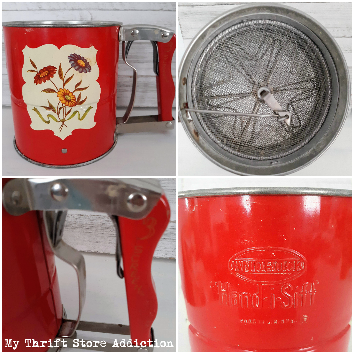 vintage flour sifter