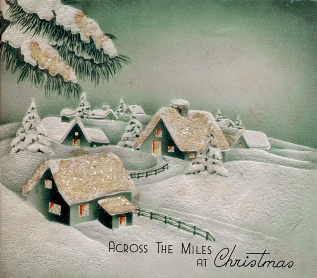 Παλιές κάρτες art deco για τα Χριστούγεννα