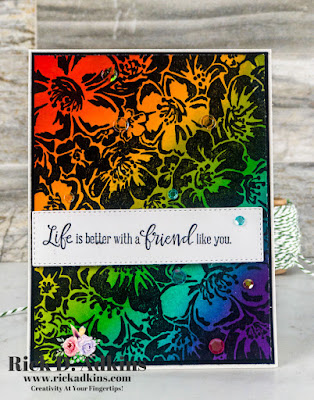 Have fun with the Faux Scratch Art Technique with your background stamps.  Click here to learn more.