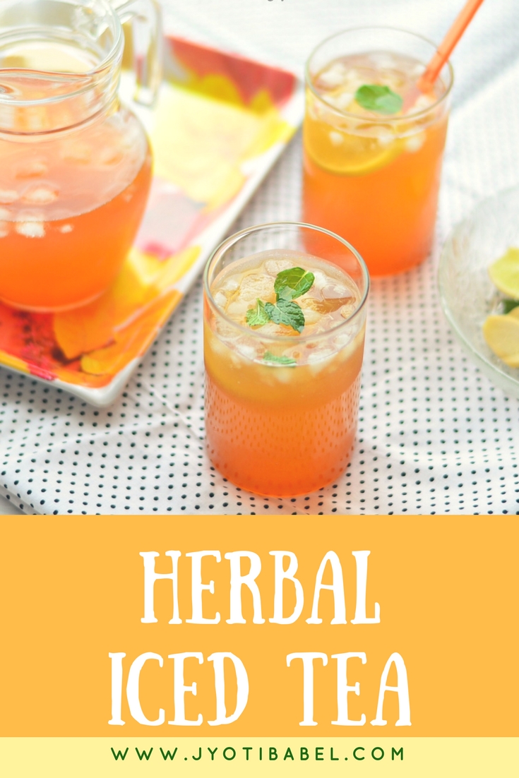 Jyoti's Pages Herbal Iced Tea Recipe How to Make Herbal Iced Tea