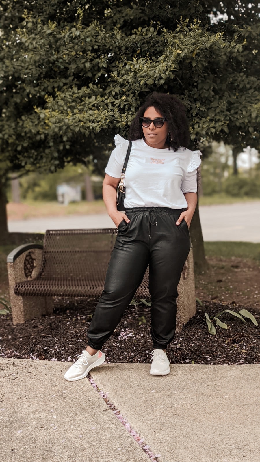 Styling Faux Leather Joggers: 10 Chic Outfit Ideas - Paisley & Sparrow