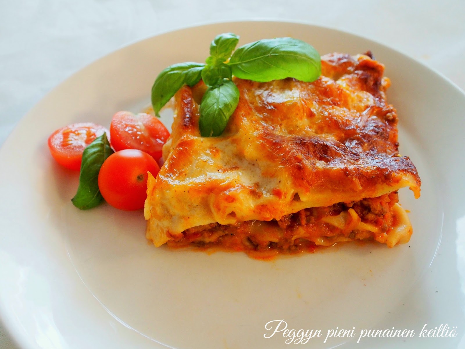 Lasagne — Peggyn pieni punainen keittio