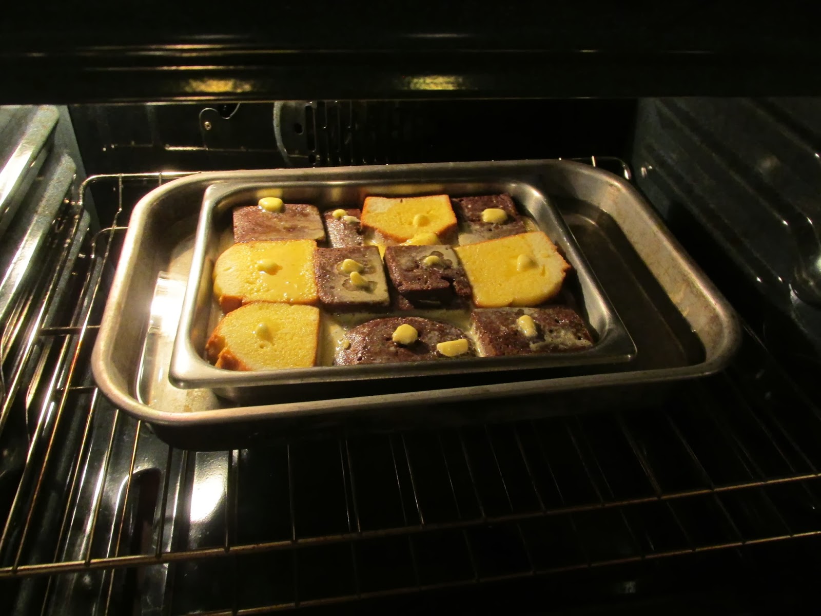 Mystery Lovers' Kitchen Black and White Bread Pudding