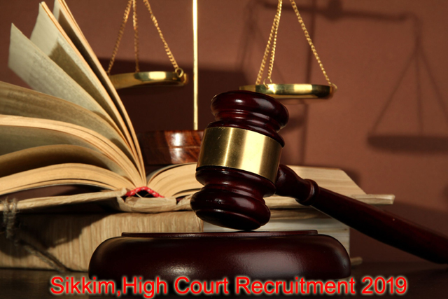 ग्रुप सी और ग्रुप डी पदों के लिए High Court, Sikkim भर्ती 2019 ग्रुप सी और ग्रुप डी पदों के लिए High Court, Sikkim भर्ती 2019