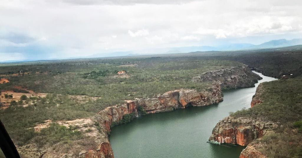 Vôo panorâmico na região dos Cânions do Rio São Francisco