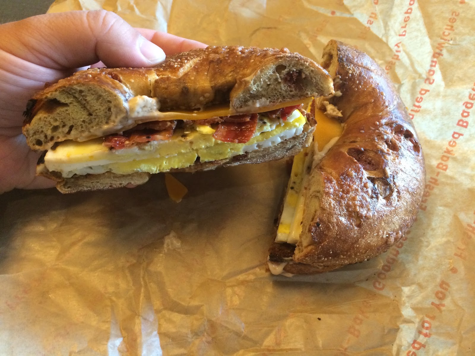 A GEEK DADDY Get Egged at Einstein Bros Bagels on August 16