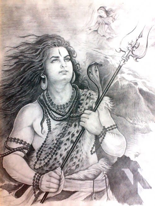how to draw lord shiv shankar drawing with pencil  lord shiv thakur  pencil drawing for beginners  YouTube