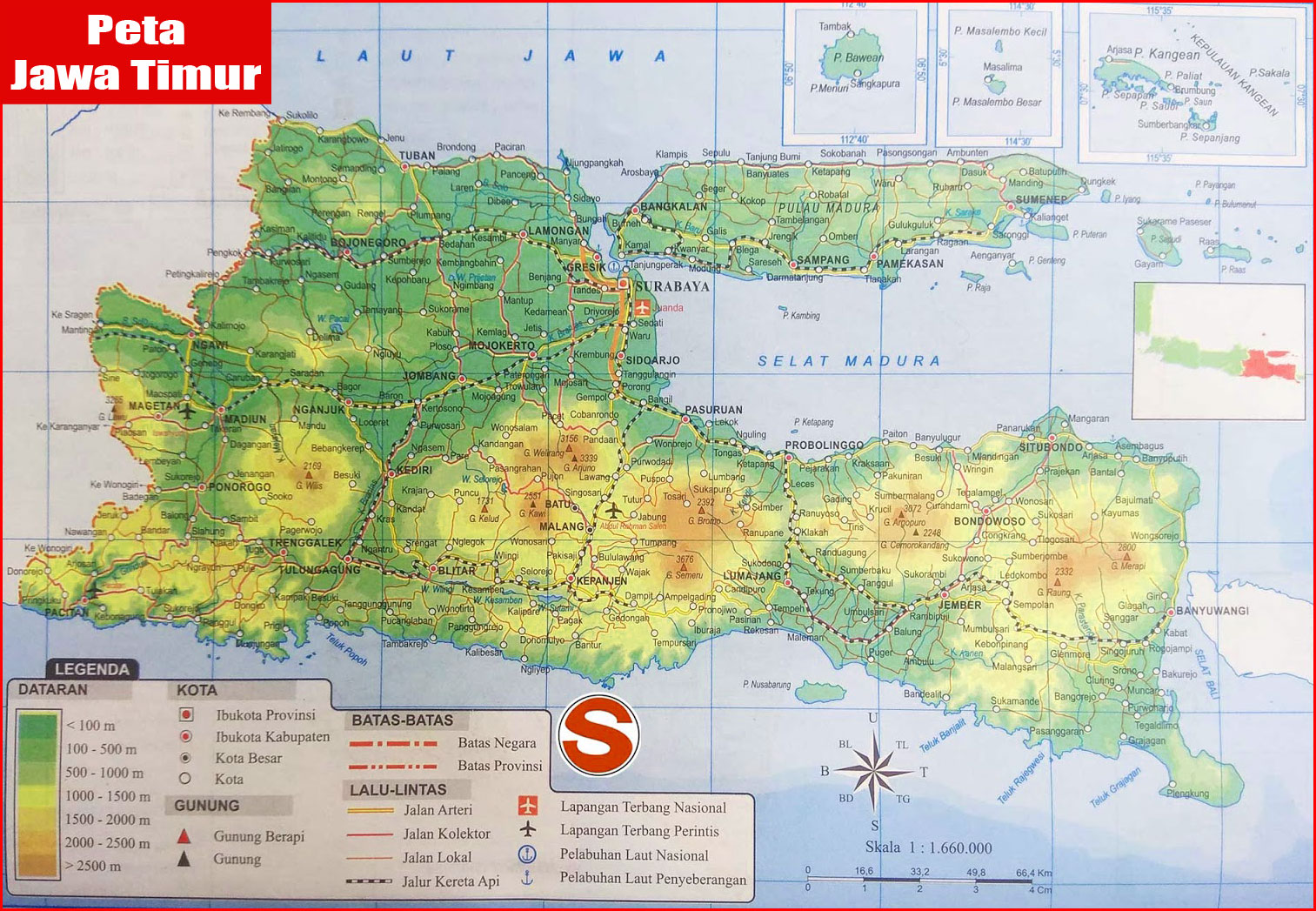Peta Pulau Jawa Lengkap dengan keterangannya | Sejarah Indonesia, Peta