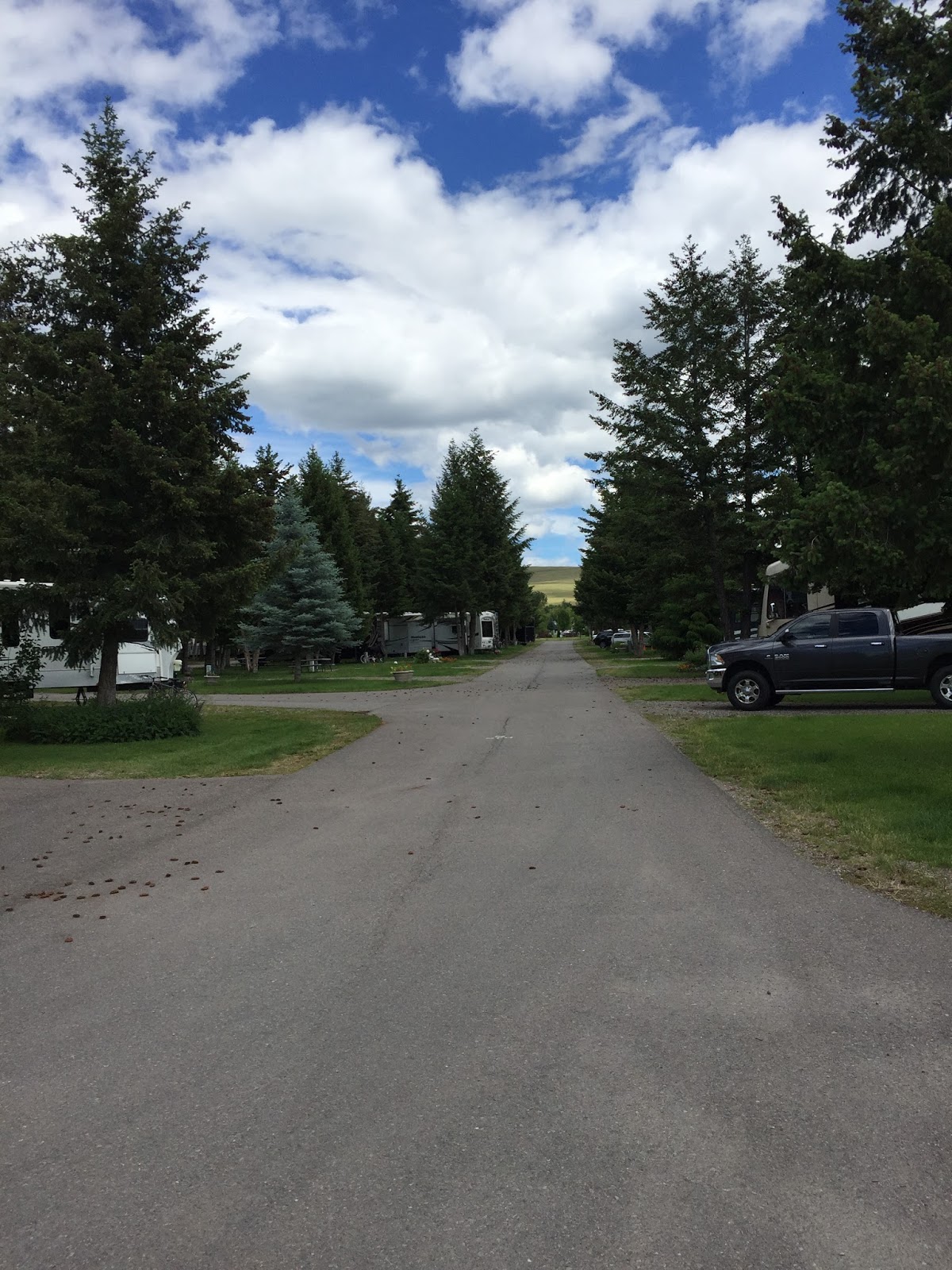 BLUE SKY AHEAD Jim & Mary's RV Park, Missoula, MT
