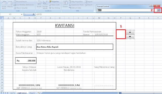 Tutorial Cara Membuat Kwitansi Dana Bos Otomatis Di Excel
