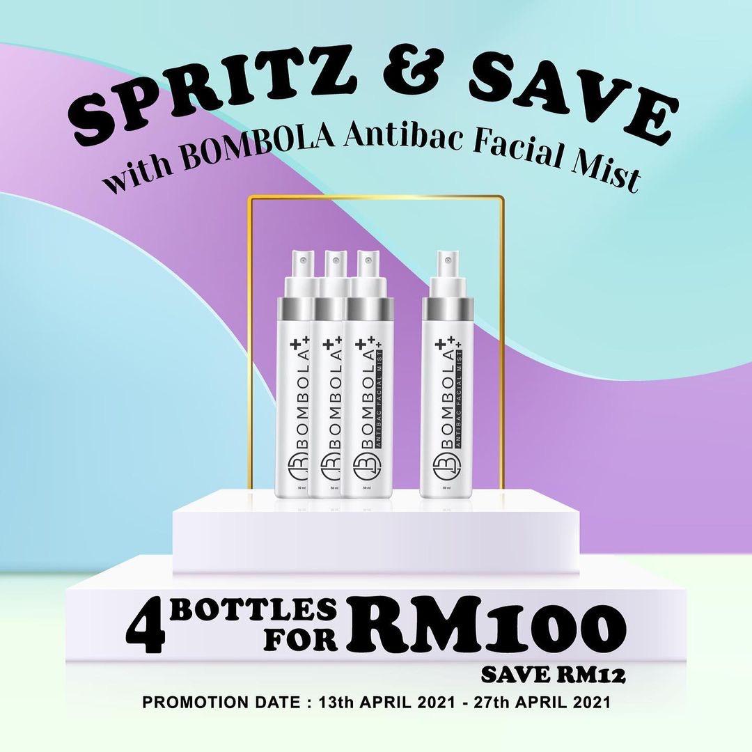 Bombola, Bombola AntiBac Facial Mist, Beauty by Rawlins, Rawlins GLAM, Rawlins Lifestyle, Extra Jaga Bombola, Bombola AntiBac Facial Mist, Beauty by Rawlins, Rawlins GLAM, Rawlins Lifestyle, Extra Jaga
