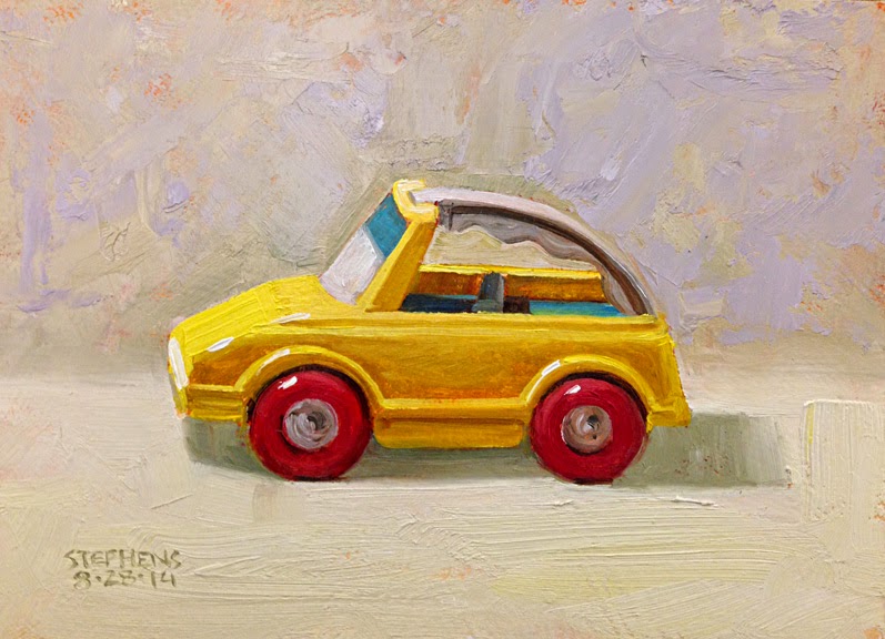Daily Painting Toy Car 5x7