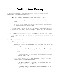 essay examples: definition essay examples