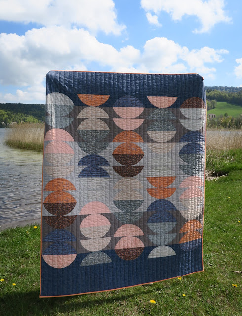 Luna Lovequilts - Quilt inspired by Latifah Saafir - in Carolyn Friedlander Polk and Gleaned collections