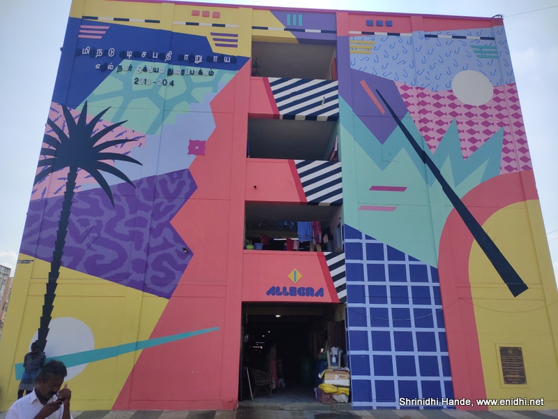 Kannagi Nagar Art district off OMR Beautiful wall paintings in Chennai