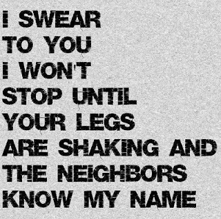 Oral sex ( the loud talky kind)