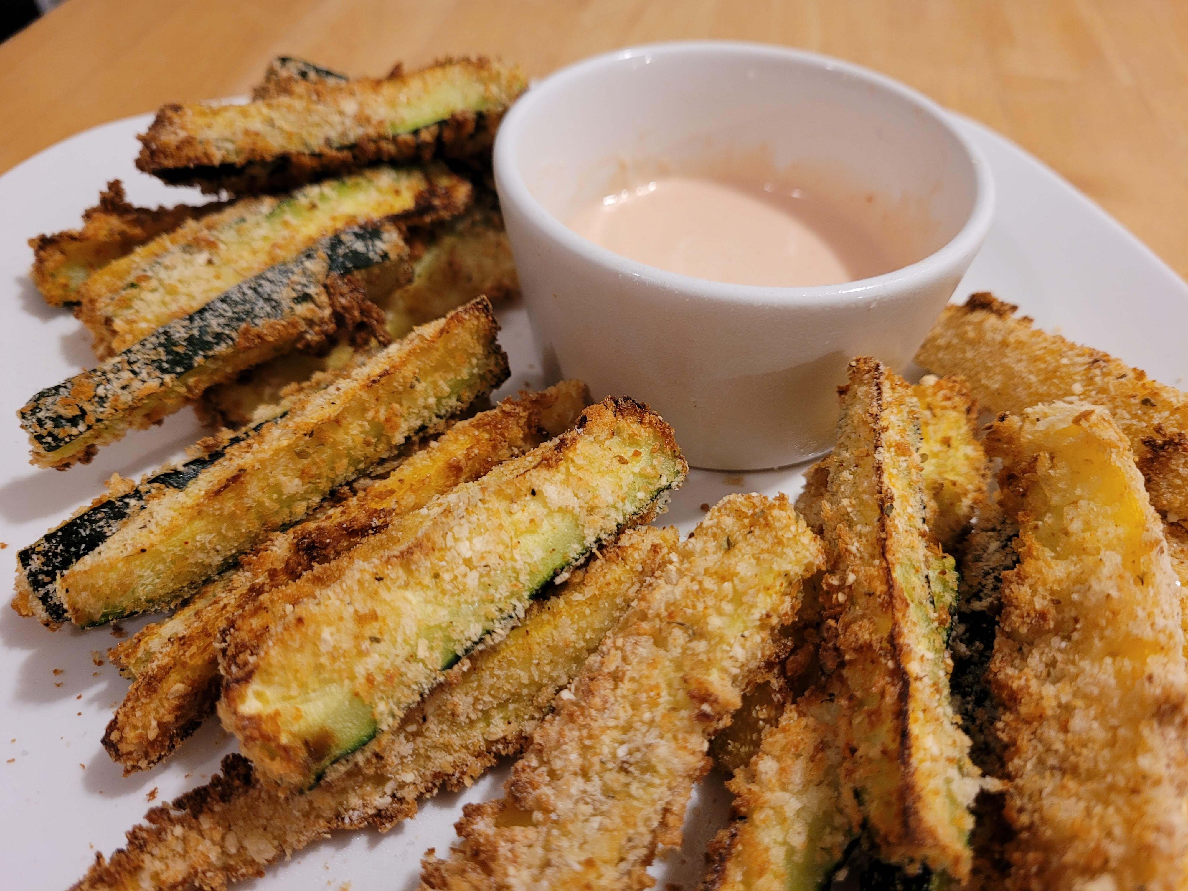 "So what are you making for dinner?" Meatloaf and Air Fryer Zucchini