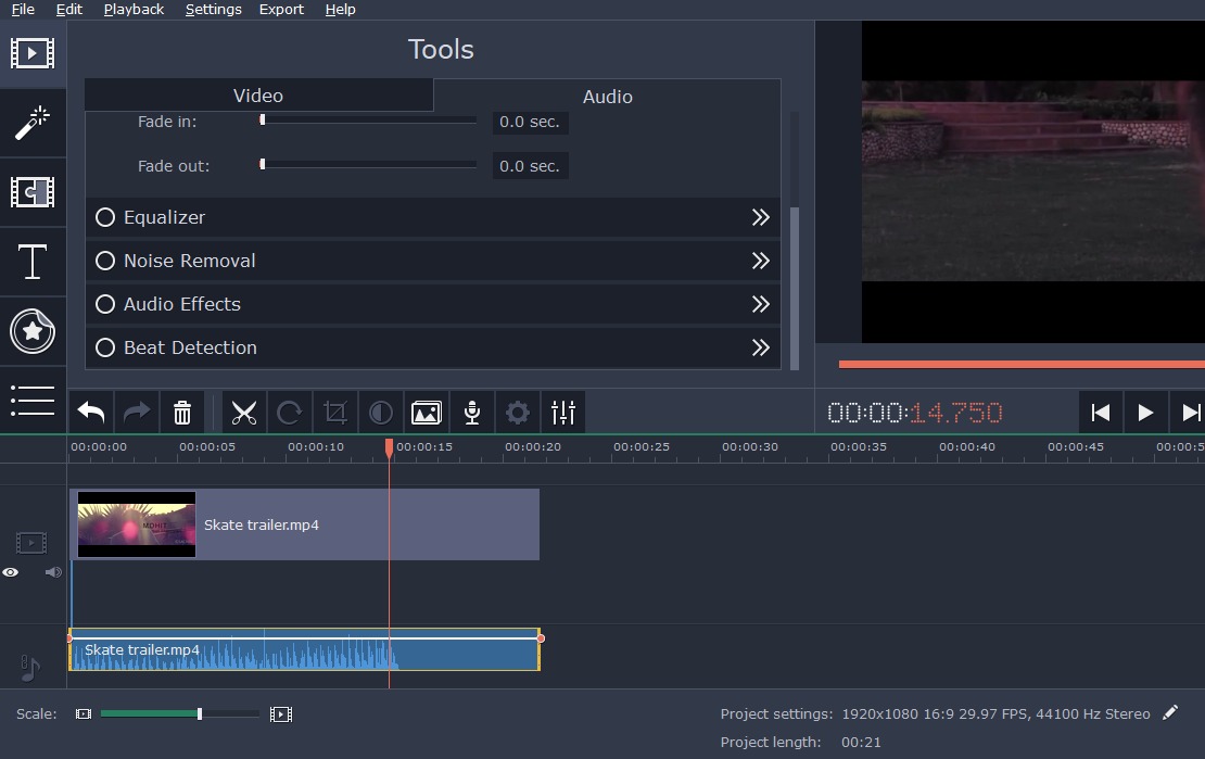 Add audio to video no watermark cclasst