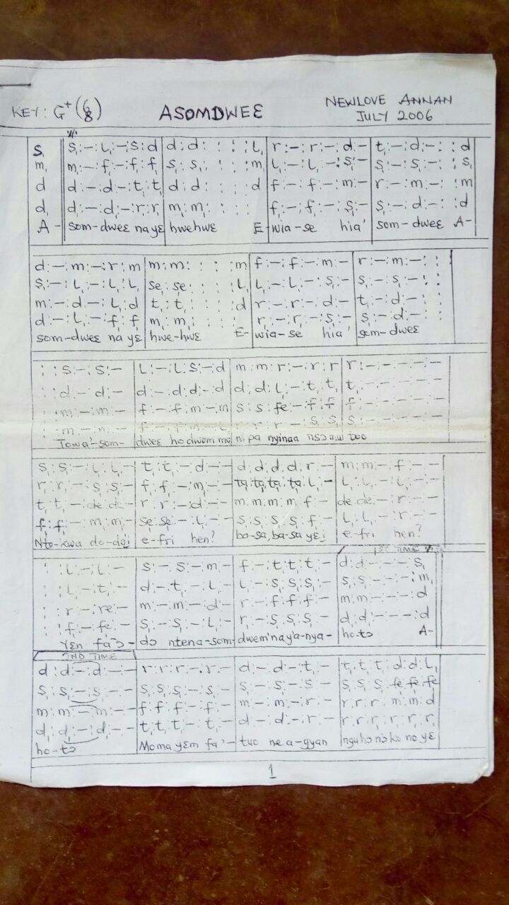 AFRICAN MUSIC IN TONIC SOLFA CHORAL